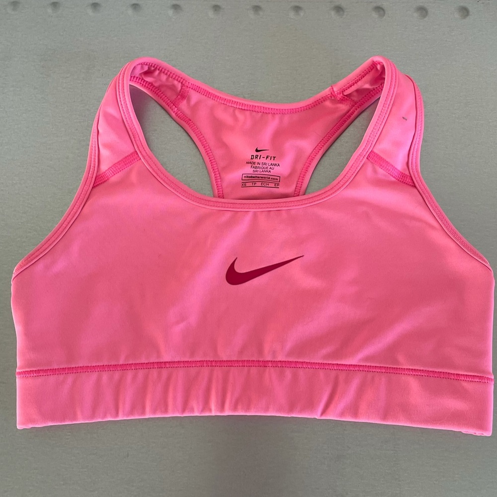 Nike pink sports bra
